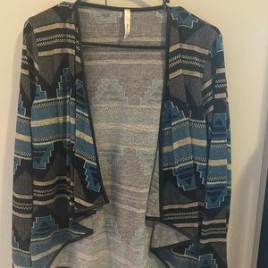 Black and Blue Patterned Sweater
